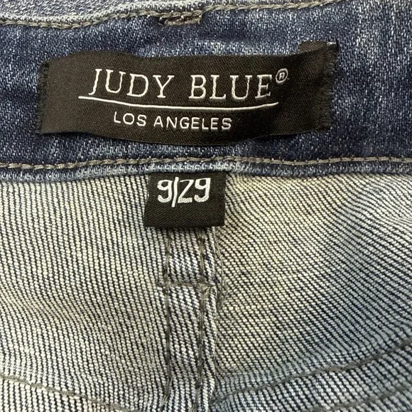 Judy Blue Blue Slim Boot Jeans Size 9/29 (28x30) Blue Medium Wash High Rise - Picture 15 of 16